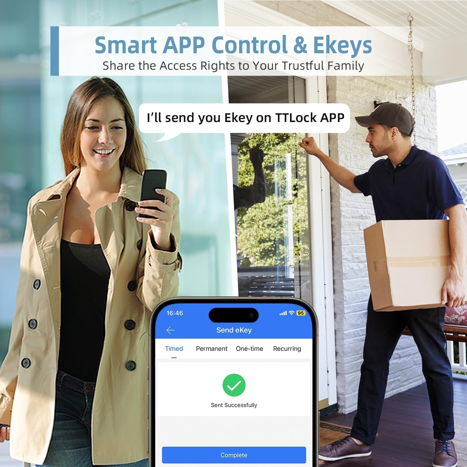 Razuvious Smart Fingerprint Bluetooth Lock