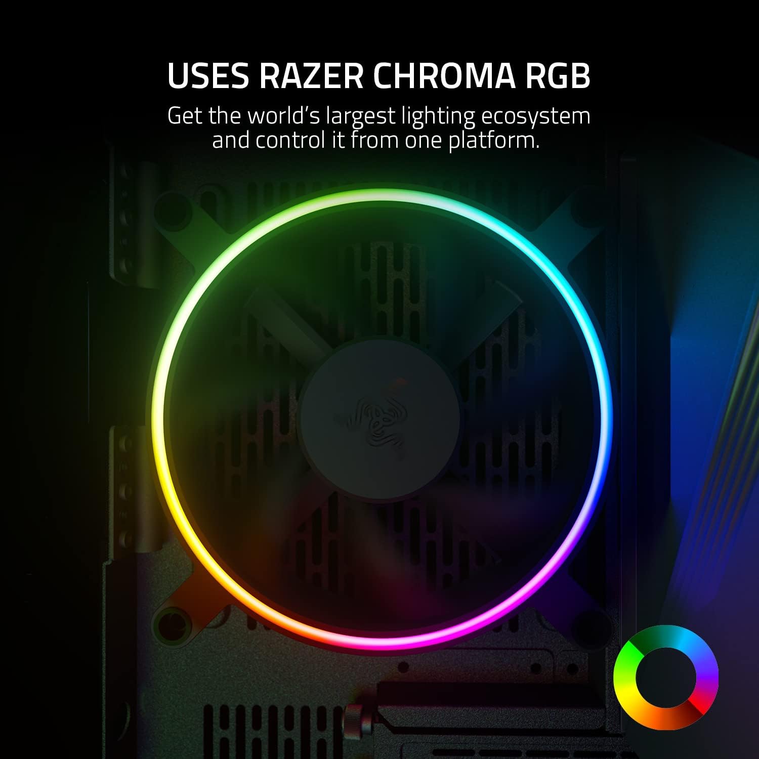 Razer Kunai Hydraulic 140MM aRGB PC Fan: Quiet, Powerful aRGB Fan - PWN Fan Controller Support - Pow