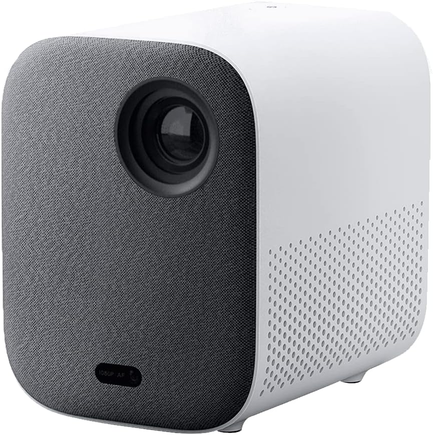 Xiaomi Mi Smart Projector 2 Full HD 1080p Portable Projector Android TV 500 ANSI Lumens Dolby Audio Auto-Focus Multi-Angle Keystone Wi-Fi Bluetooth Smart Home Cinema - White