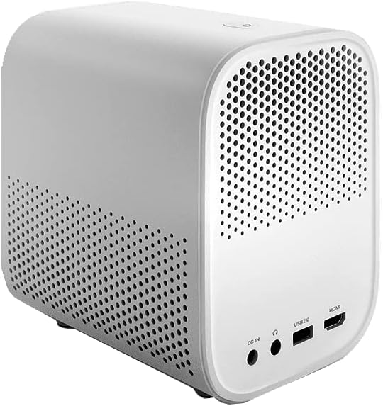 Xiaomi Mi Smart Projector 2 Full HD 1080p Portable Projector Android TV 500 ANSI Lumens Dolby Audio Auto-Focus Multi-Angle Keystone Wi-Fi Bluetooth Smart Home Cinema - White