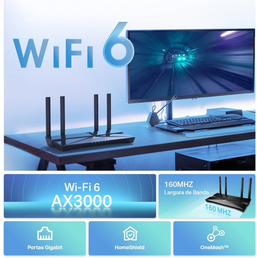 TP-Link Archer AX53 AX3000Mbps WiFi 6 Router Gigabit VPN