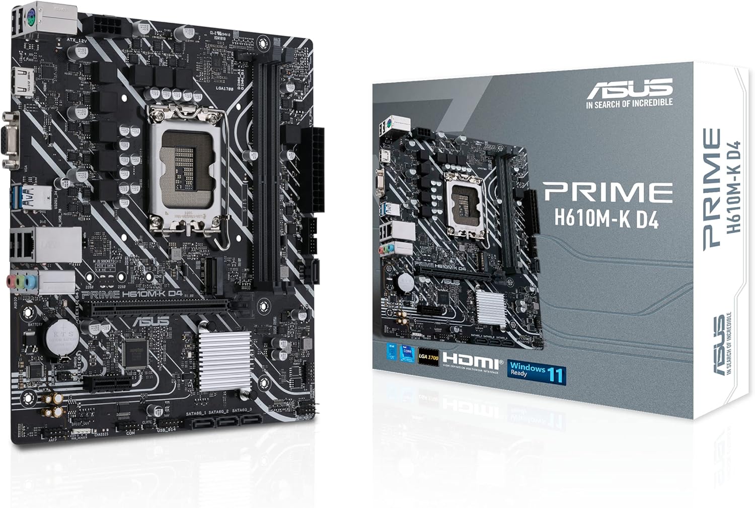 ASUS Prime H610M-K DDR4 mATX Motherboard