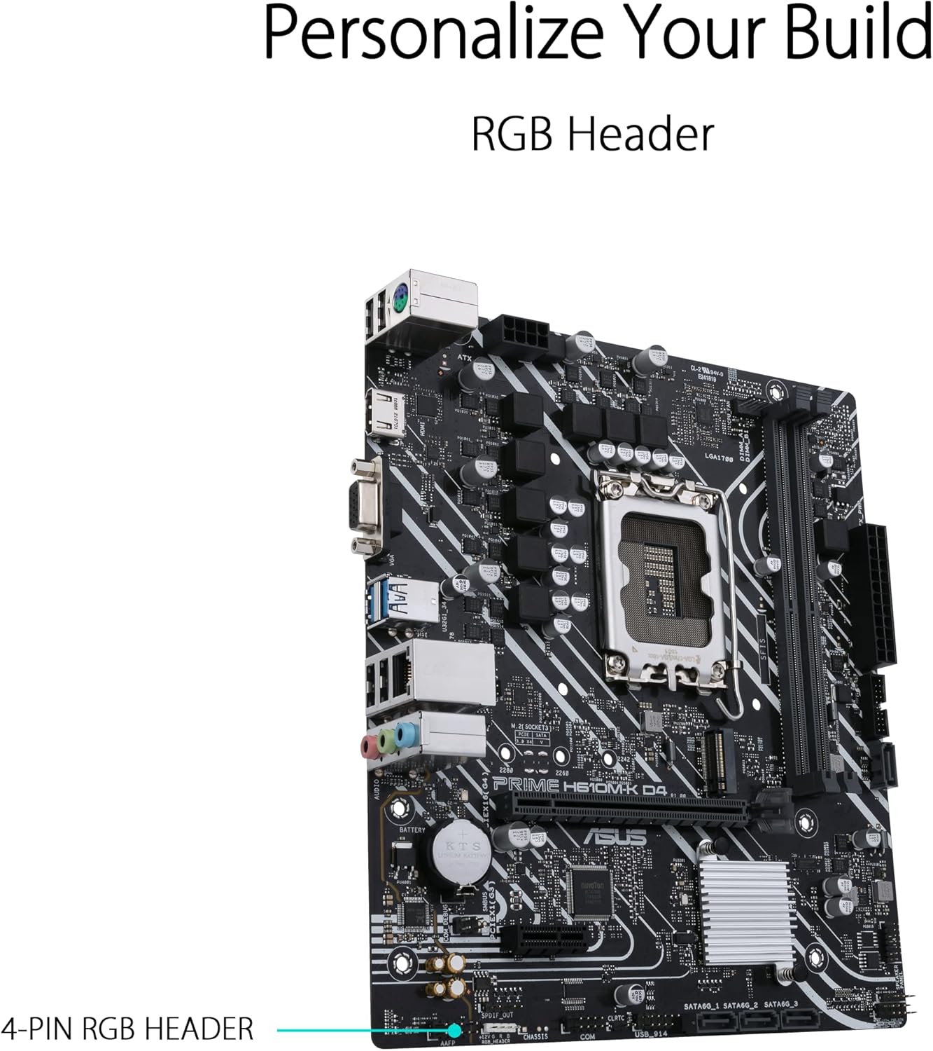 ASUS Prime H610M-K DDR4 mATX Motherboard