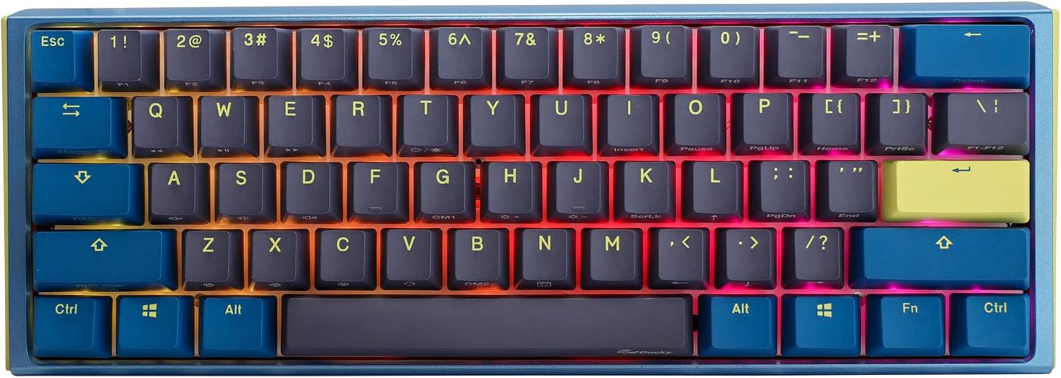 Ducky One 3 Mini RGB Gaming Mechanical Keyboard – Cherry MX Red Switch - Improved PCB design, V2 sta