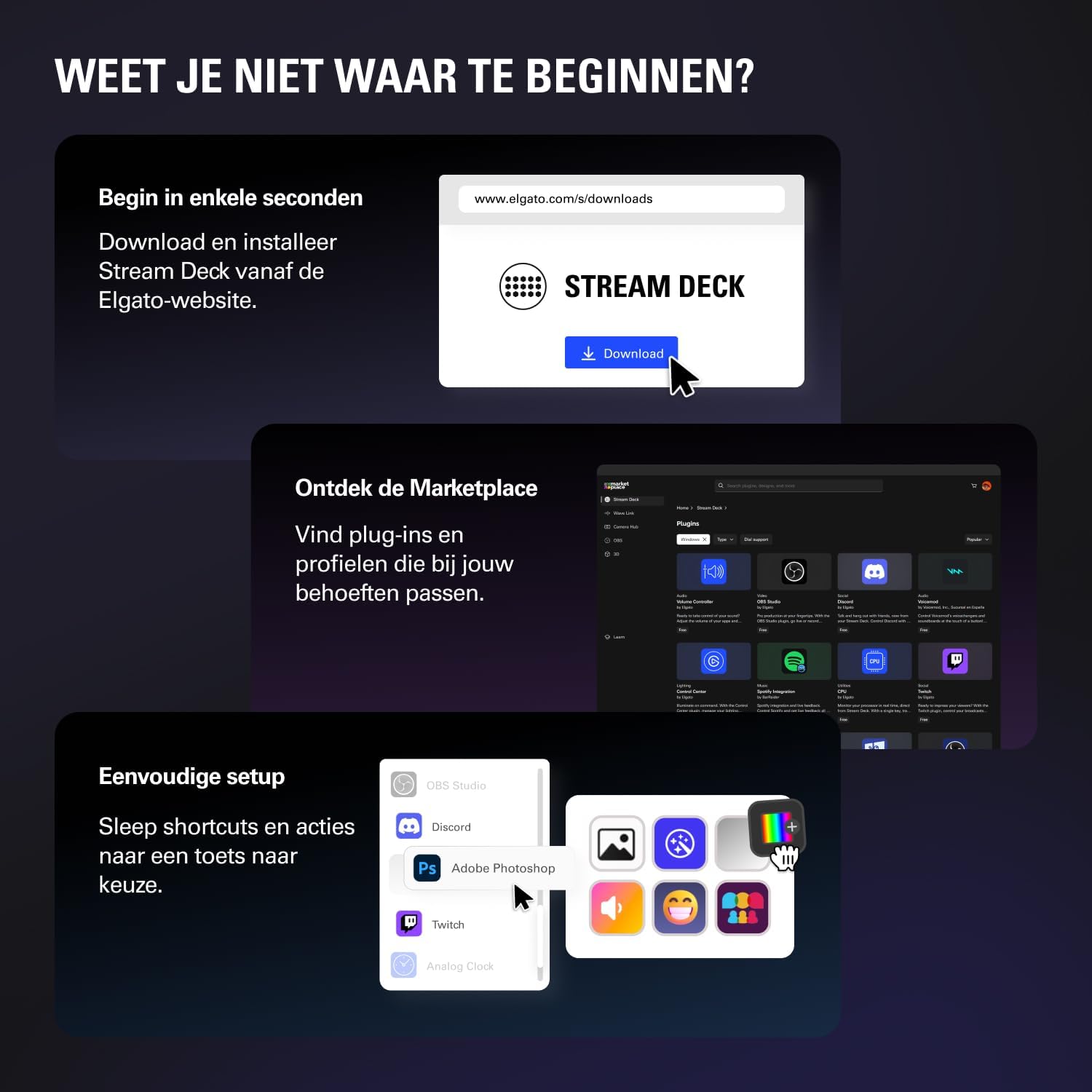 Elgato Stream Deck MK.2 White – Studio Controller, 15 macro keys, trigger actions in apps and softwa
