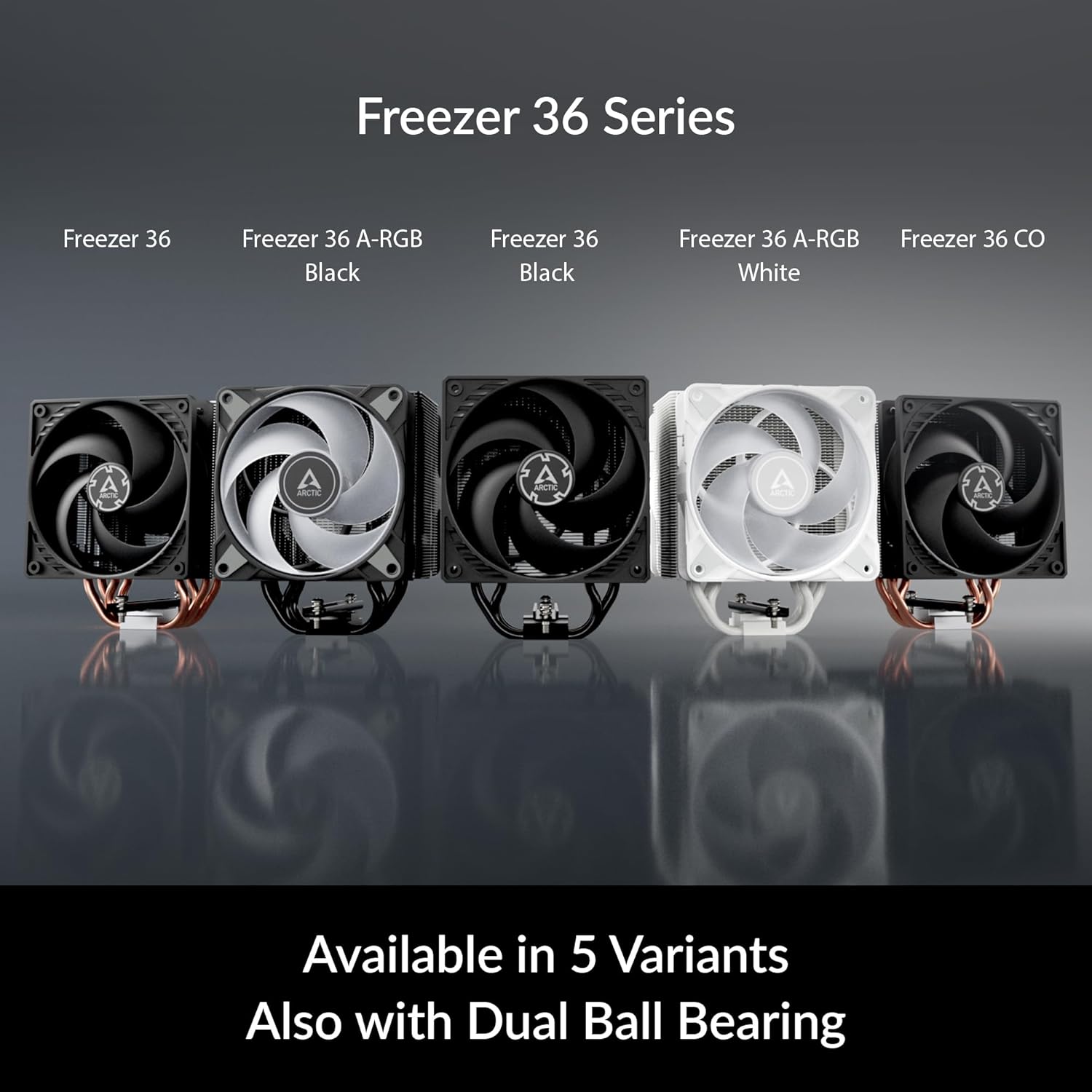 ARCTIC Freezer 36 A-RGB CPU Cooler with 4 Heatpipes and Dual 120mm Fans