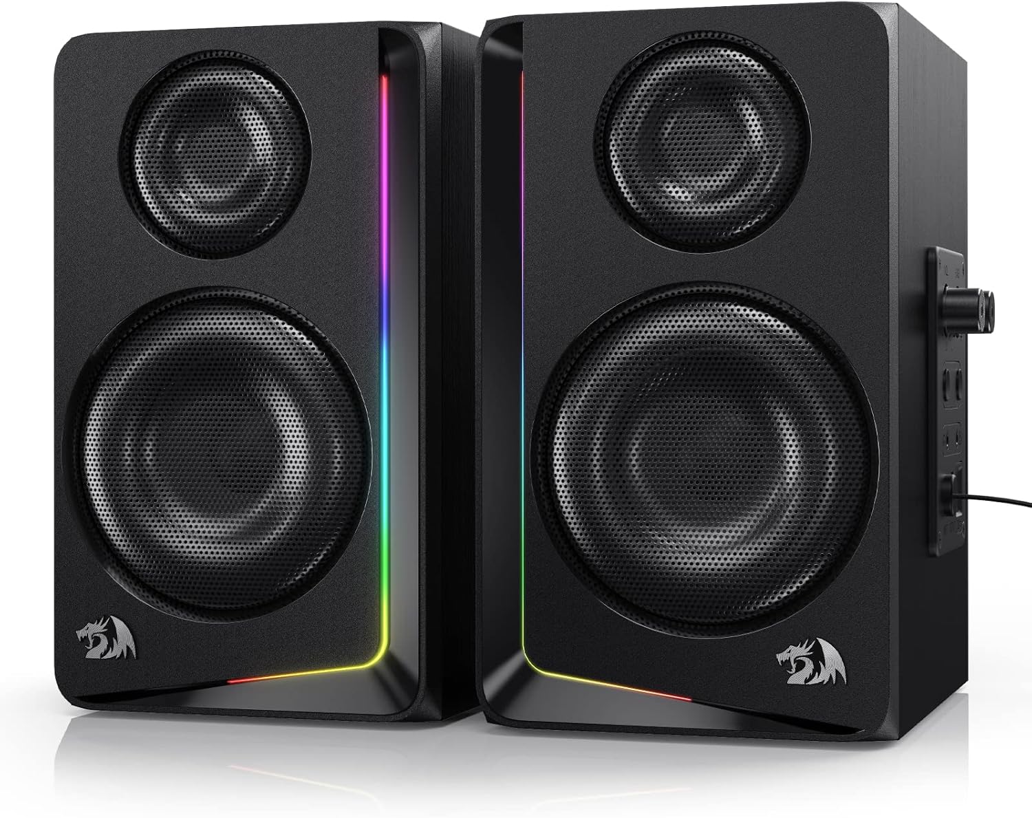 Redragon GS812 Wireless RGB Wooden Speakers