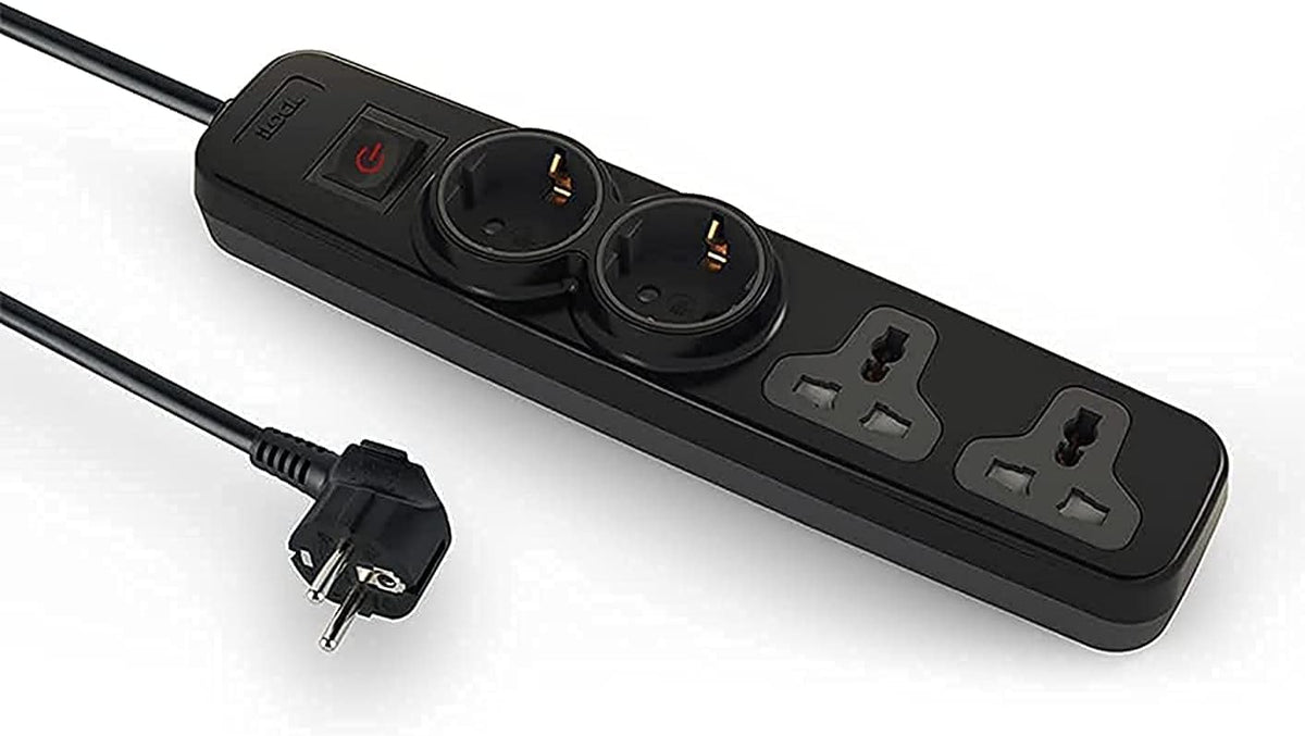 iLOCK Power Strip 4 Outlets Black