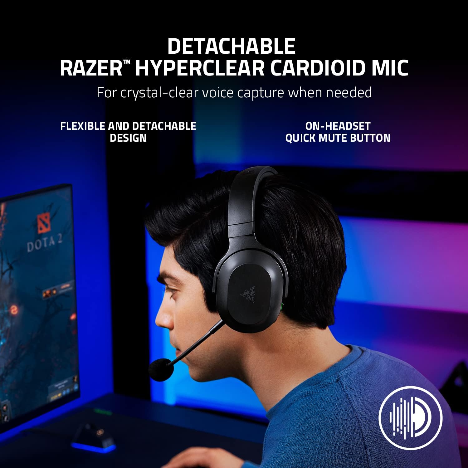 Razer Barracuda X Wireless Gaming & Mobile Headset (PC, Playstation, Switch, Android, iOS): 2.4GHz W