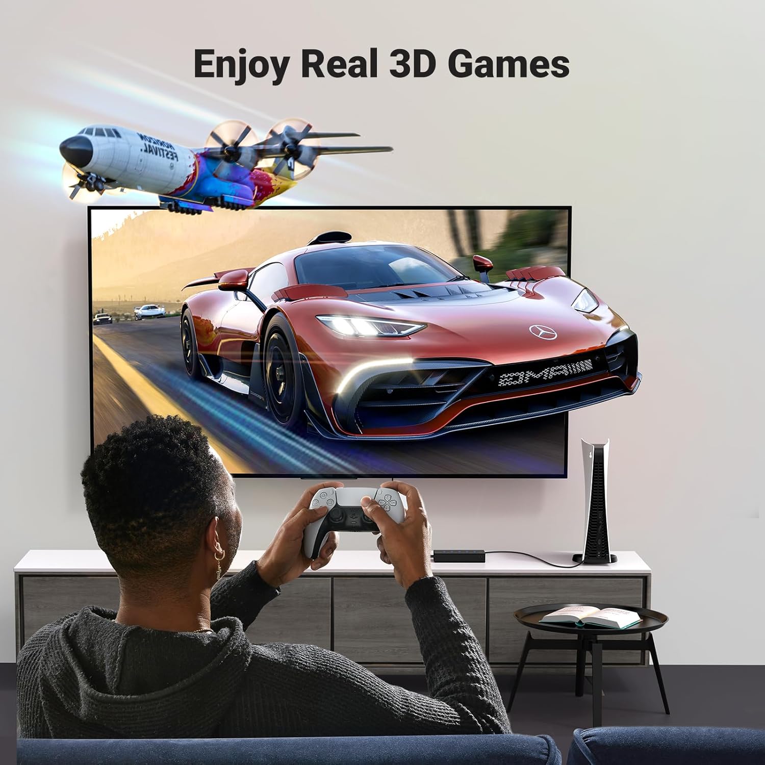 UGREEN 5-in-1 Out HDMI Switcher - 4K@60Hz HDMI Switch Box with Remote Control - Supports 3D CEC HDR HDCP 2.2 Compatible with PS5/PS4 Xbox Nintendo Switch Roku Fire Stick Apple TV - Black