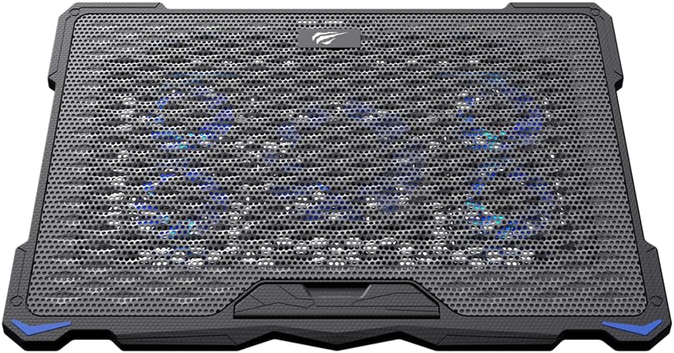 Havit DAPON F2076 Gaming Laptop Cooling Pad with 5 Fans & RGB, Black