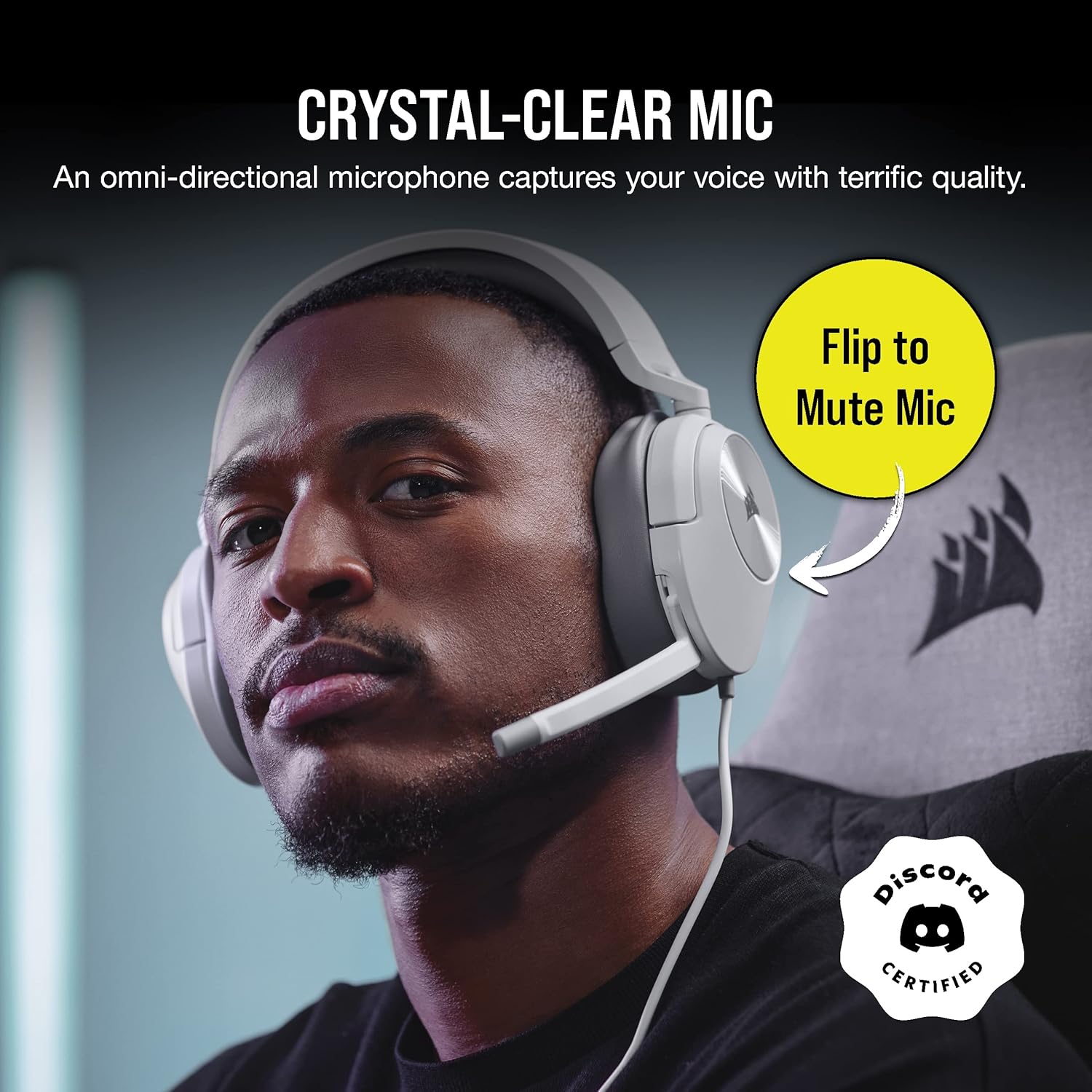 Corsair HS55 Stereo Gaming Headset White