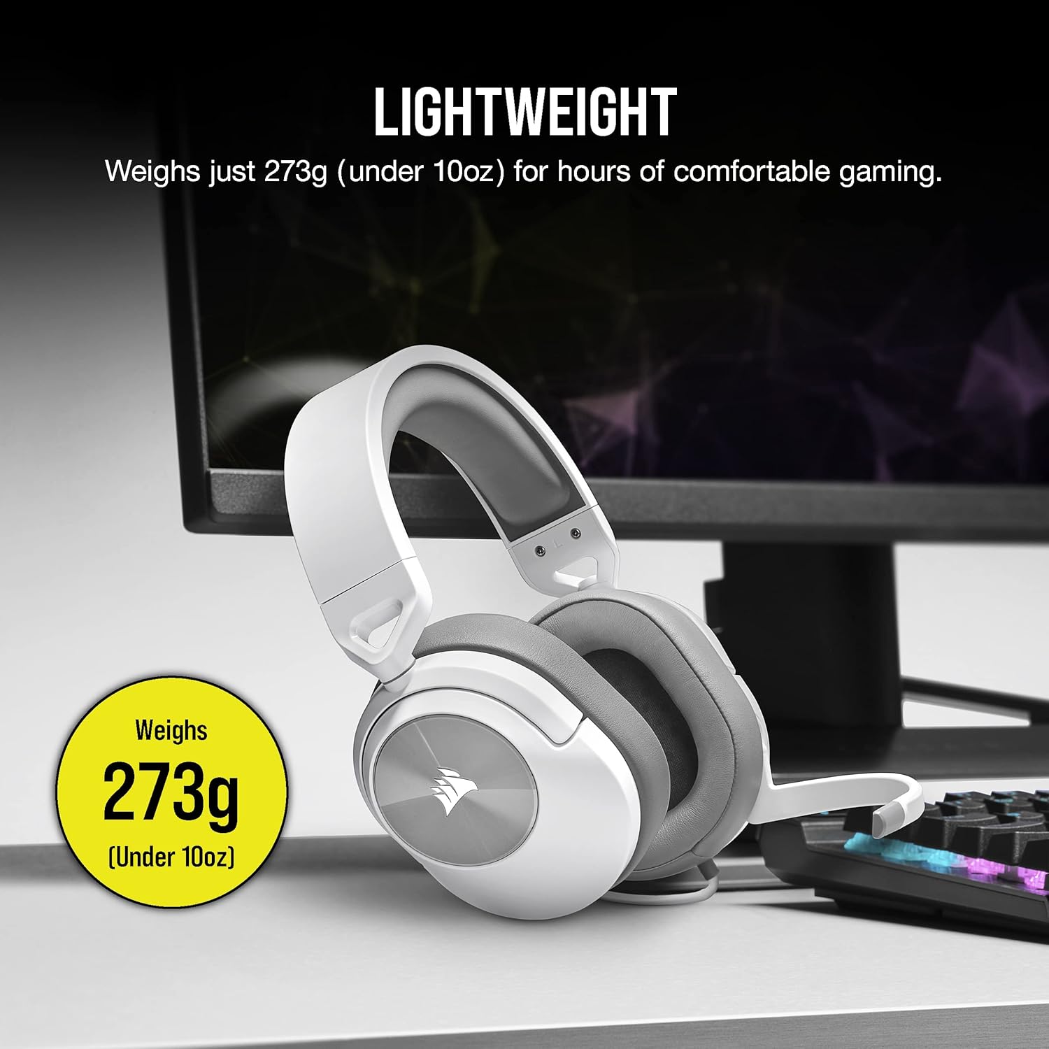 Corsair HS55 Stereo Gaming Headset White