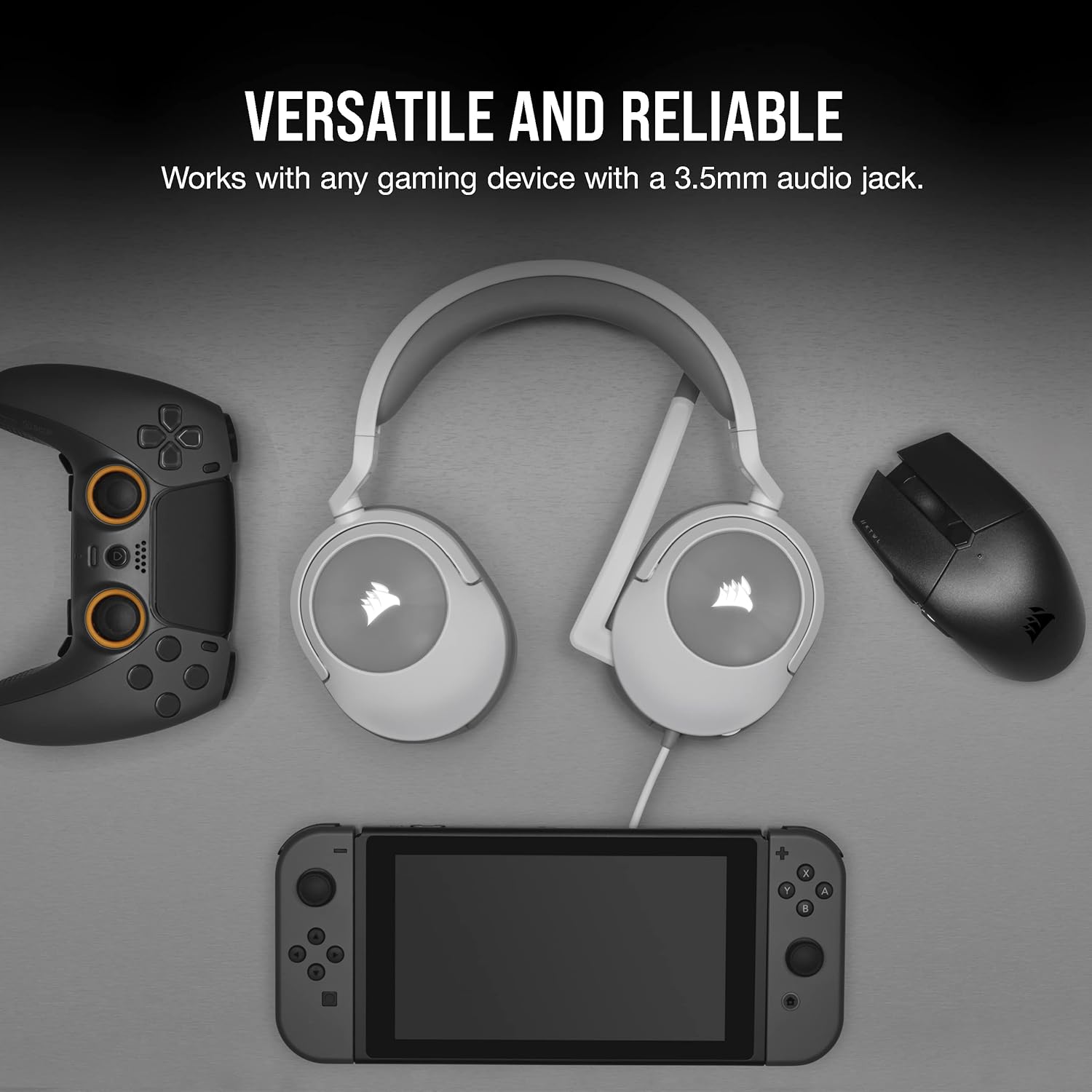 Corsair HS55 Stereo Gaming Headset White