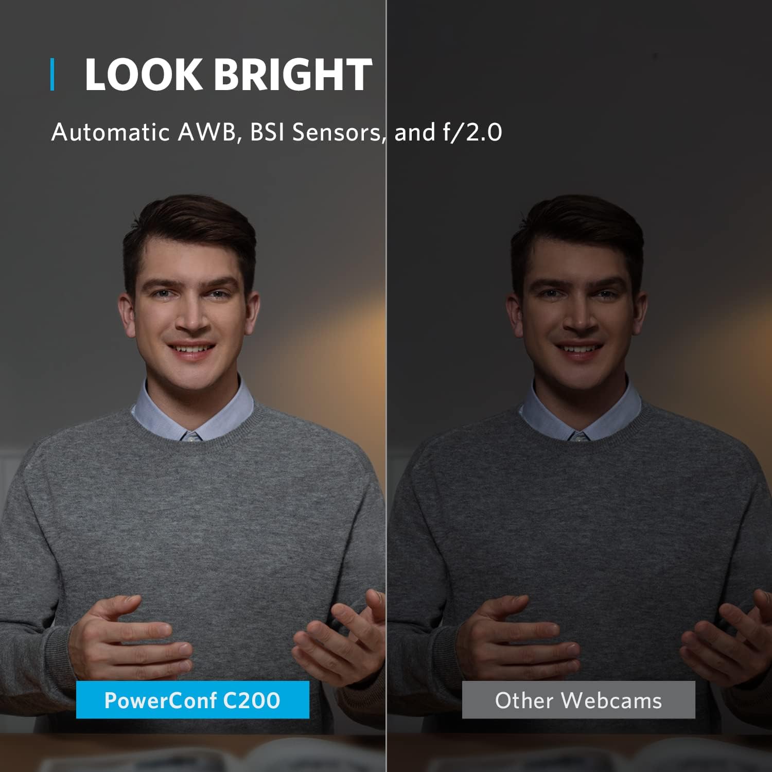 Anker PowerConf C200 2K USB Webcam