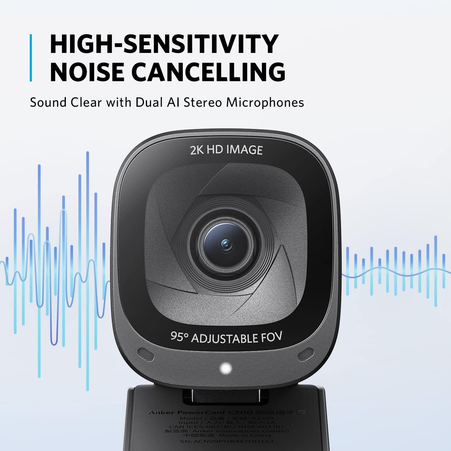 Anker PowerConf C200 2K USB Webcam