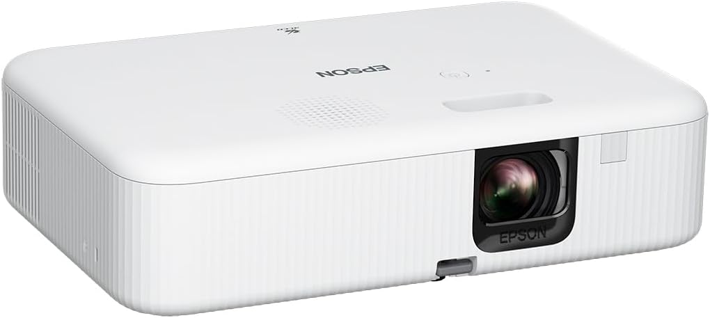 Epson CO-W01 WXGA Portable Projector 3000 Lumens 3LCD Technology Up to 378-Inch Screen Size Home & Office Digital Projector Compact Design - White