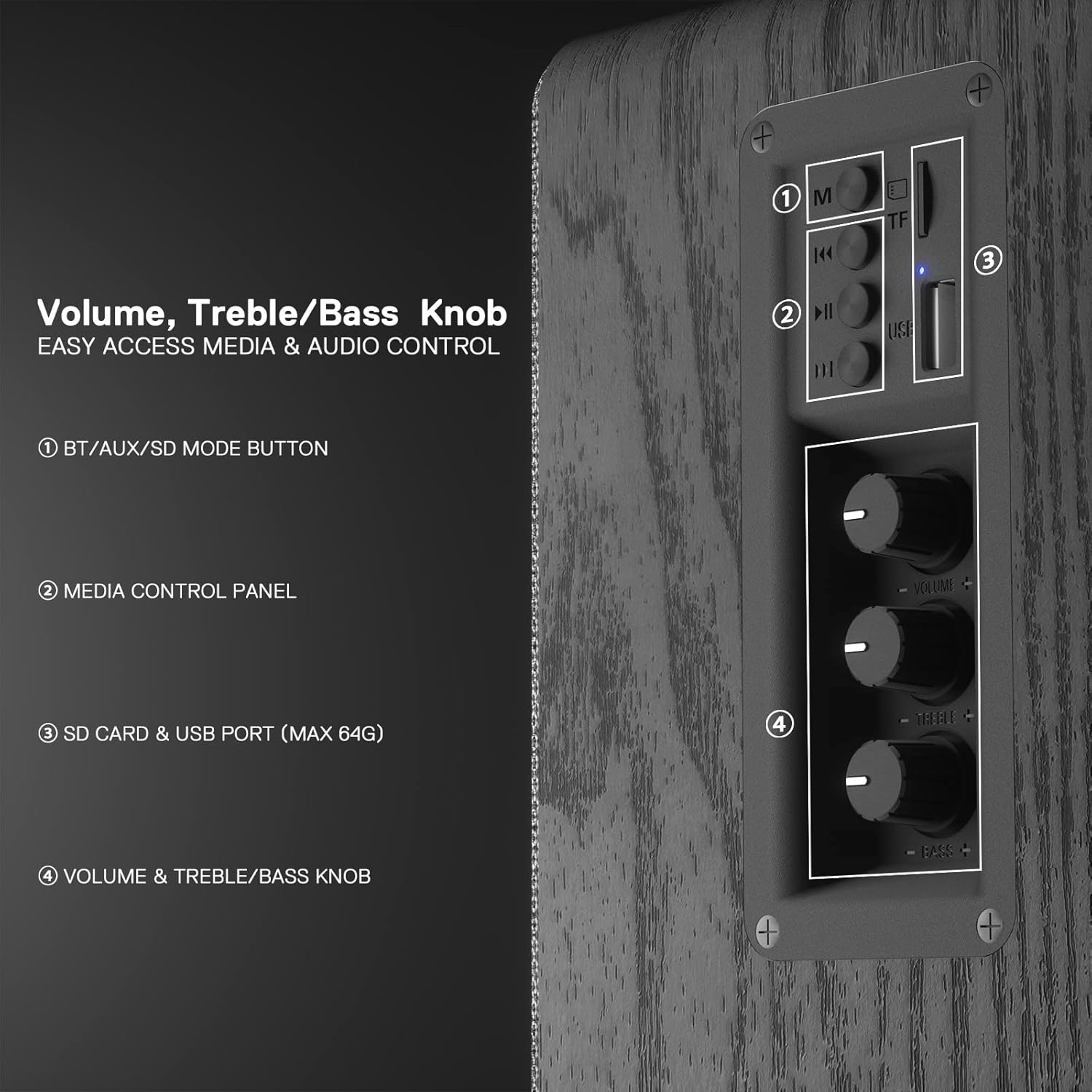 Redragon GS813 Wireless 20W Desktop Speakers