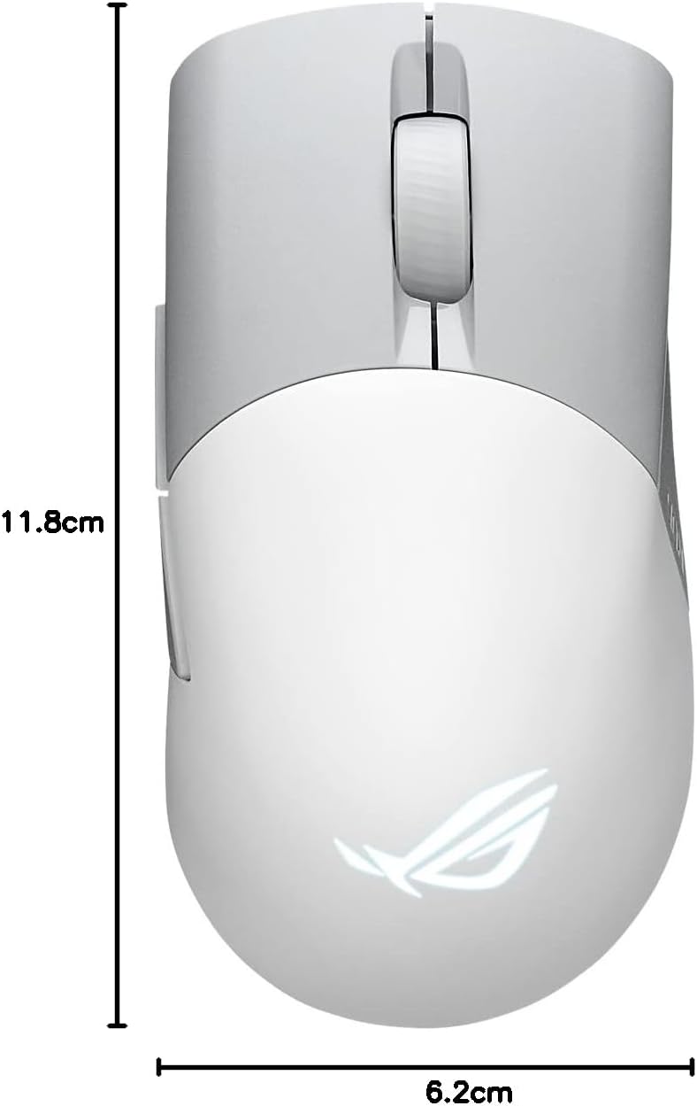 Asus ROG Keris Wireless AimPoint Gaming Mouse, Tri-mode connectivity (2.4GHz RF, Bluetooth, Wired),