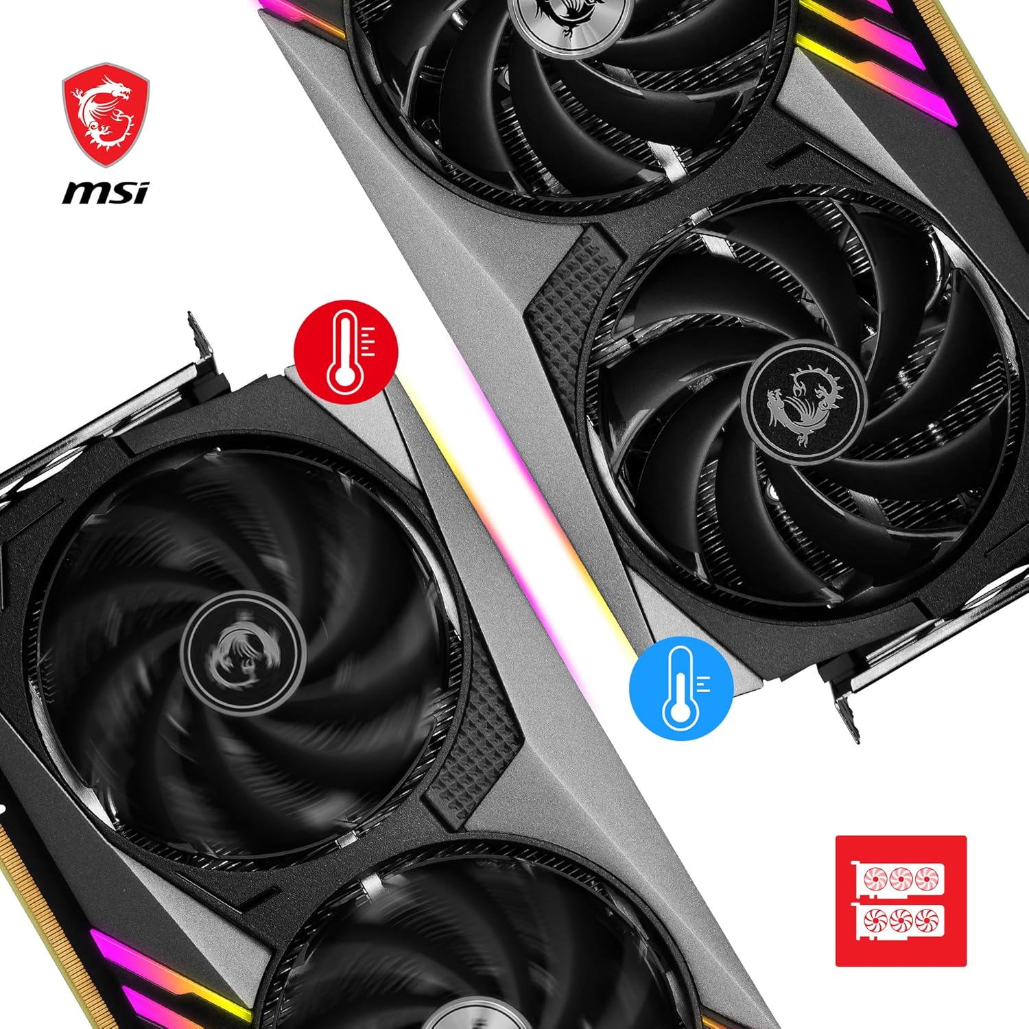 MSI GeForce RTX 4070 Ti GAMING X TRIO 12G Gaming Graphics Card - 12GB GDDR6X, 2760 MHz, PCI Express