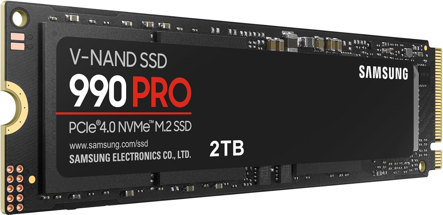 SAMSUNG 990 PRO SSD 2TB PCIe 4.0 M.2 Internal Solid State Drive, Fastest Speed for Gaming, Heat Cont