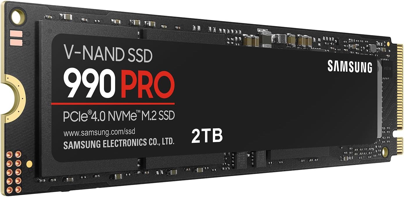 SAMSUNG 990 PRO SSD 2TB PCIe 4.0 M.2 Internal Solid State Drive, Fastest Speed for Gaming