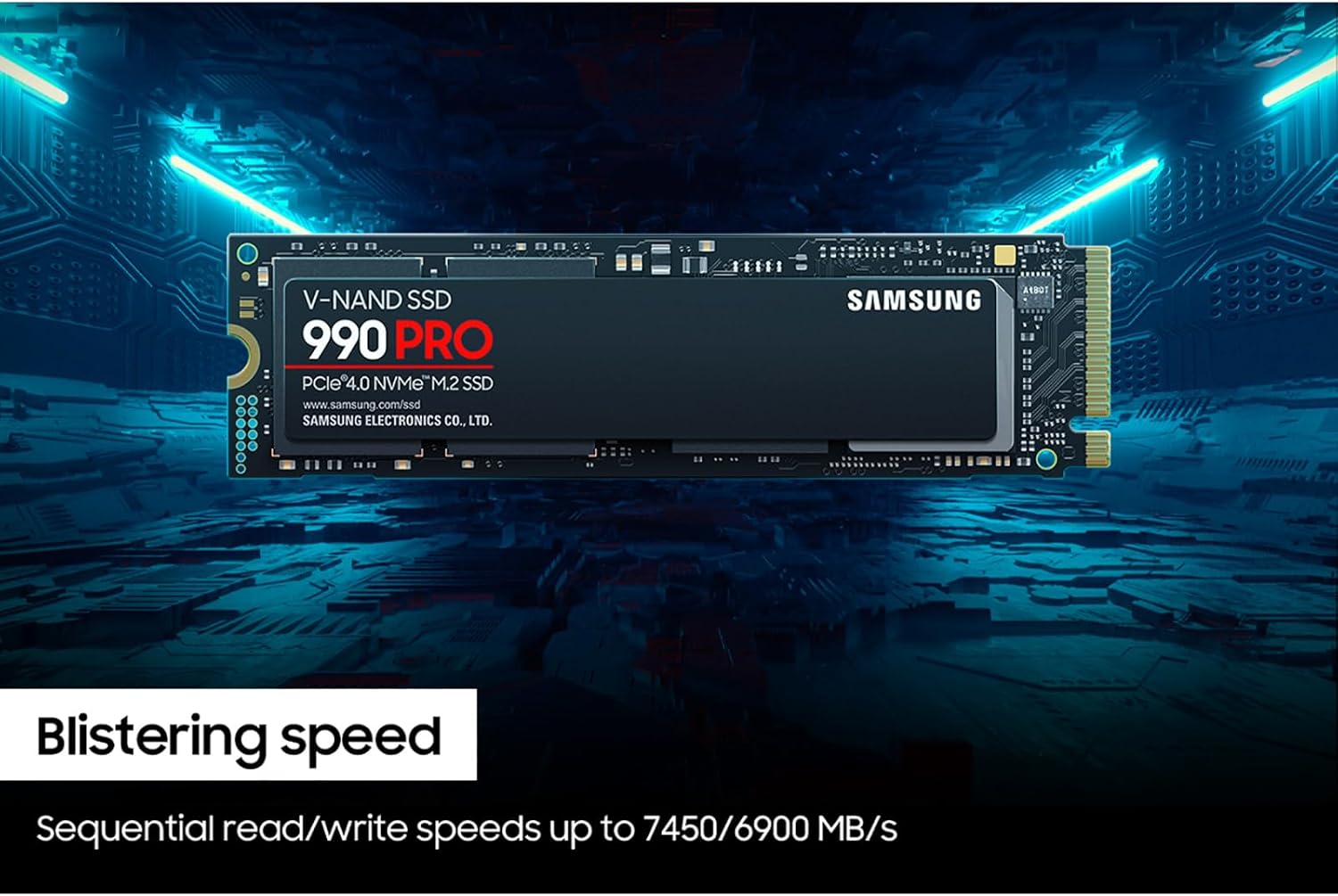 SAMSUNG 990 PRO SSD 2TB PCIe 4.0 M.2 Internal Solid State Drive, Fastest Speed for Gaming