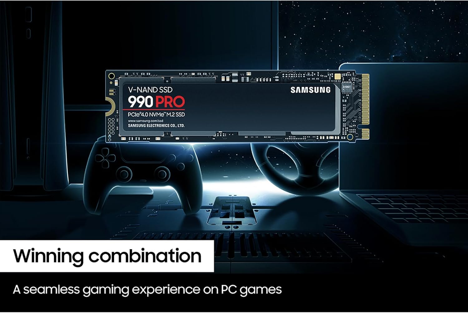 SAMSUNG 990 PRO SSD 2TB PCIe 4.0 M.2 Internal Solid State Drive, Fastest Speed for Gaming