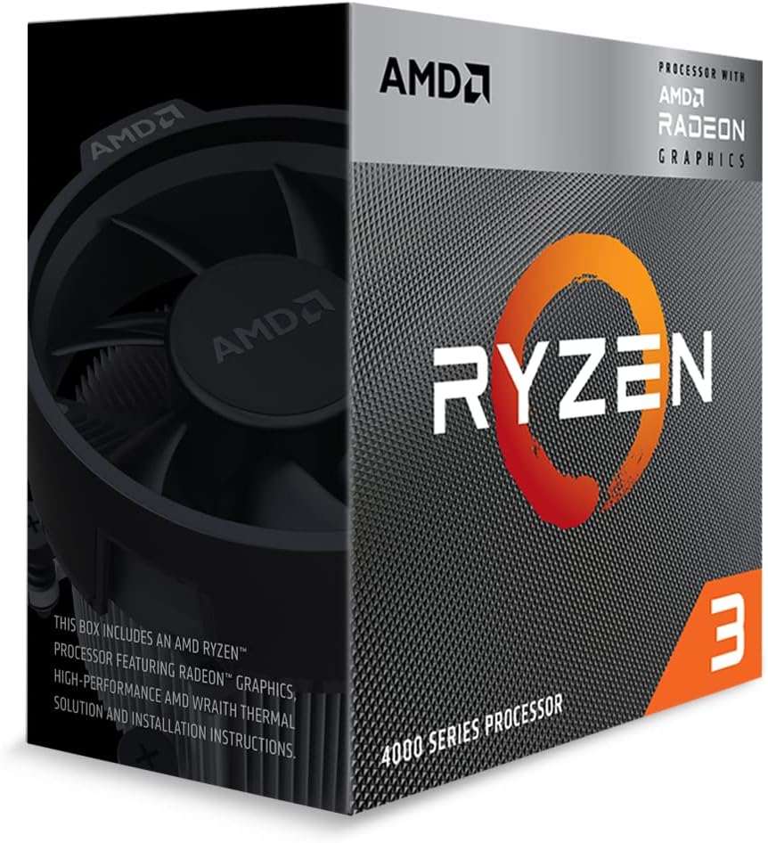 AMD RYZEN 3 4300G AM4 Processor 4-Core 8-Threads (Max Boost 4.0 GHz)