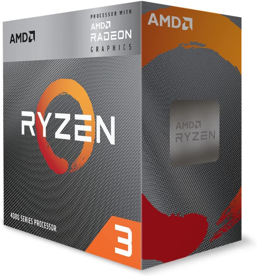 AMD RYZEN 3 4300G AM4 Processor 4-Core 8-Threads (Max Boost 4.0 GHz)