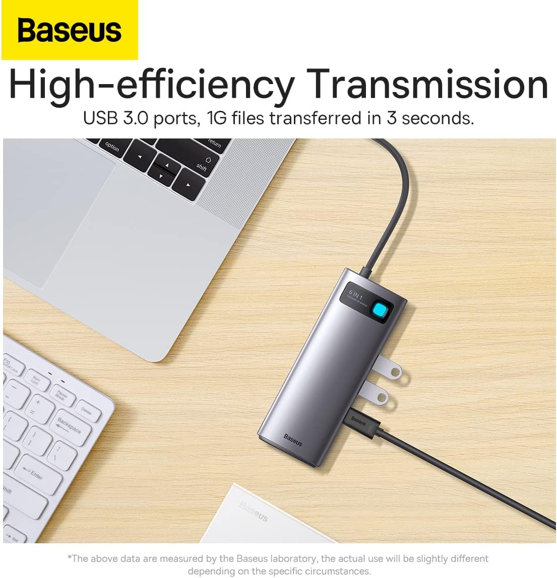 Baseus 6-in-1 Type-C Hub Docking Station