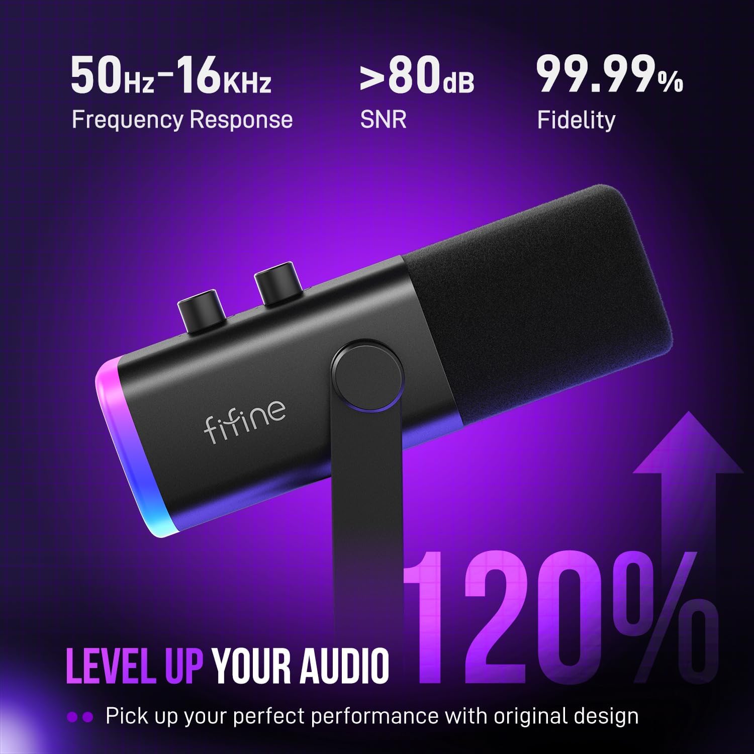FIFINE AM8 XLR/USB Dynamic Podcast Mic