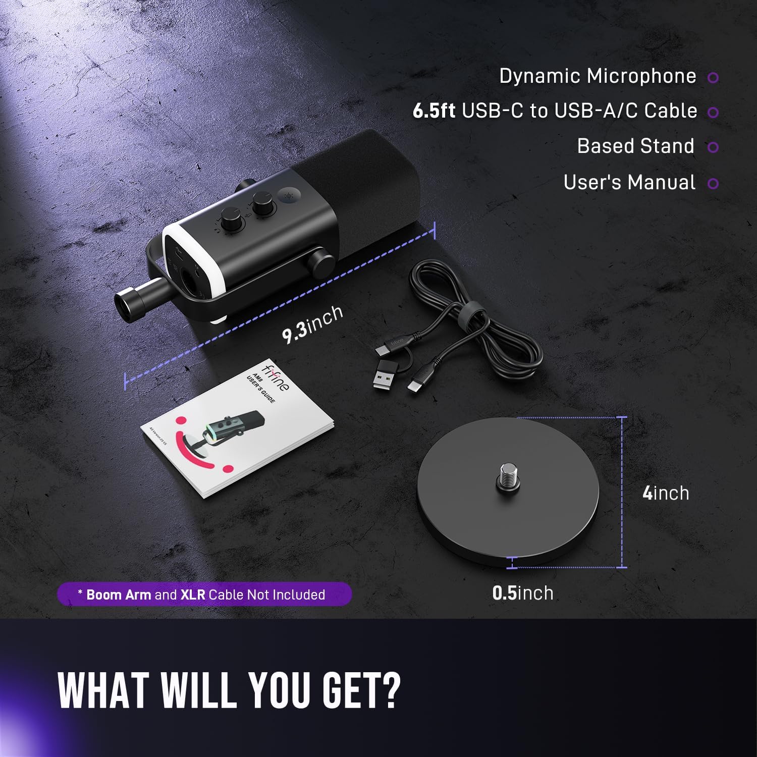 FIFINE AM8 XLR/USB Dynamic Podcast Mic