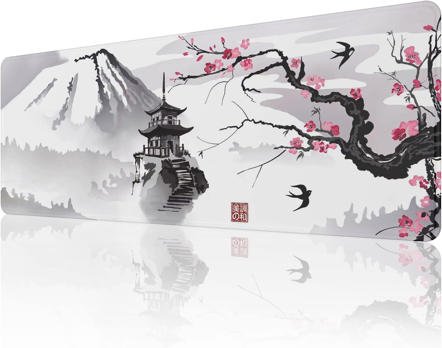 EFISH Japanese Cherry Blossom Extended Mouse Pad