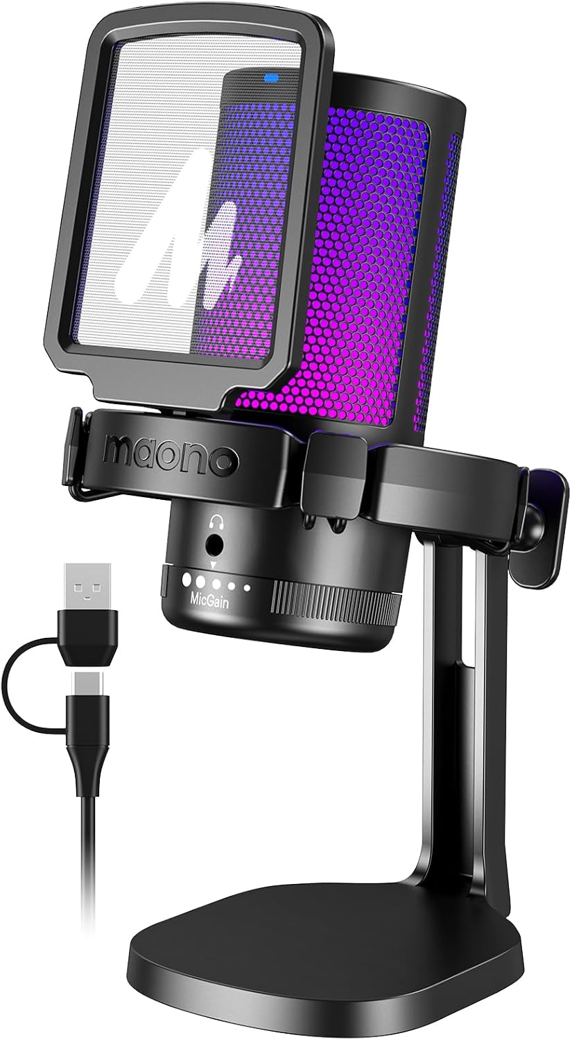 MAONO DM20 USB Gaming Microphone with RGB