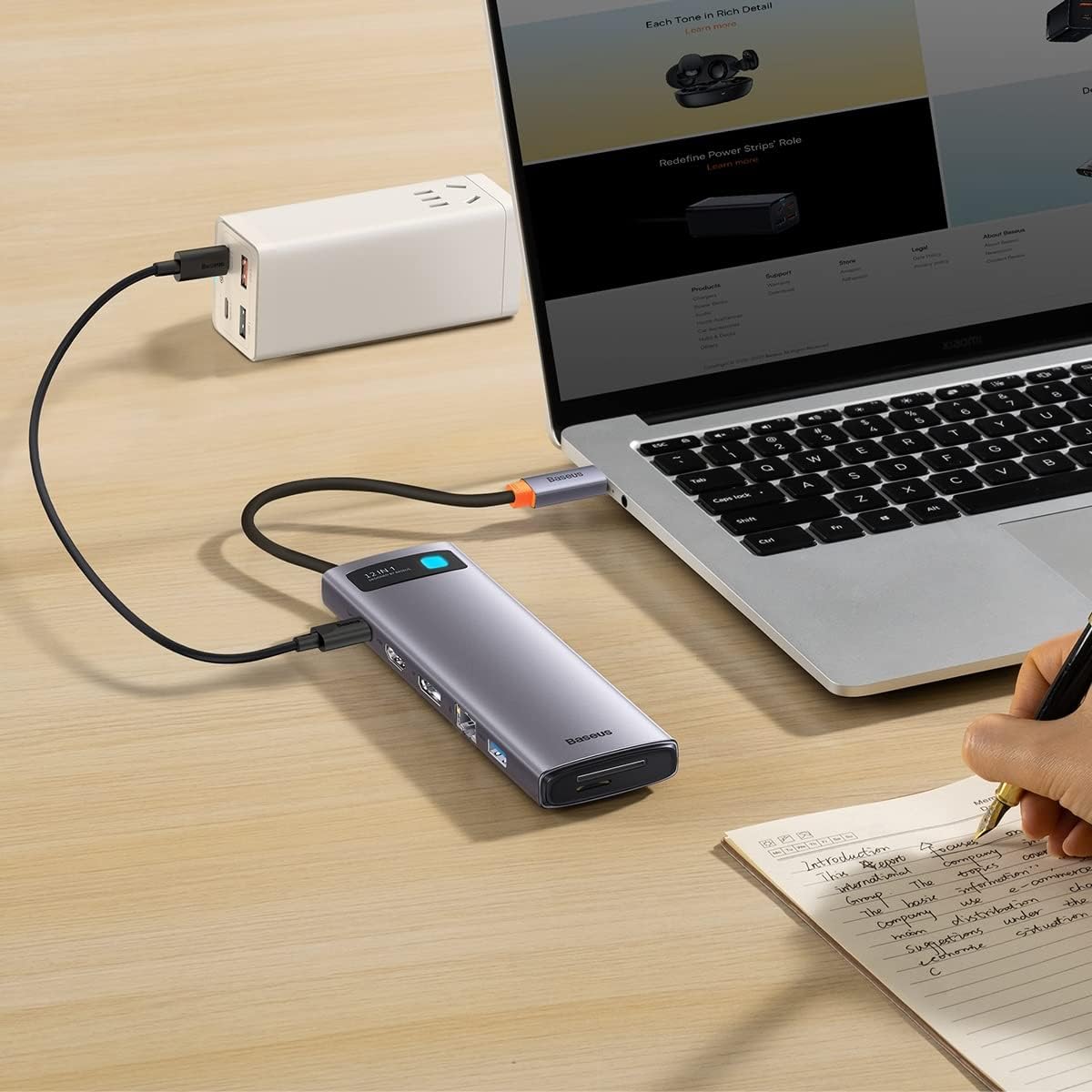 Baseus 12-in-1 USB-C Hub with 100W Power