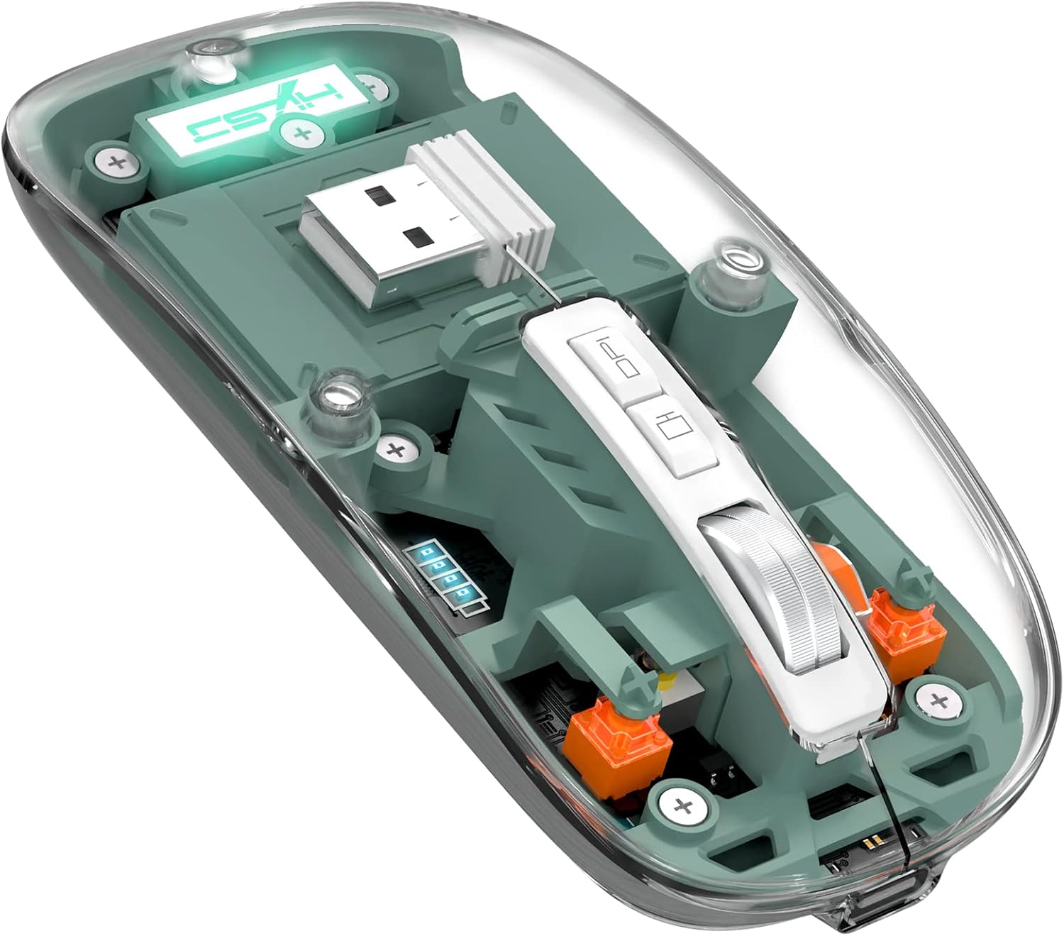 A.JAZZ Wireless Bluetooth Mini Mouse Green