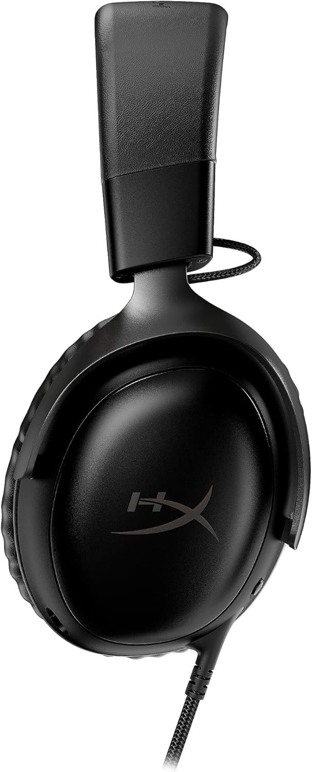 HyperX Cloud III – Wired Gaming Headset, PC, PS5, Xbox Series X S, Angled 53mm Drivers, DTS, Memory