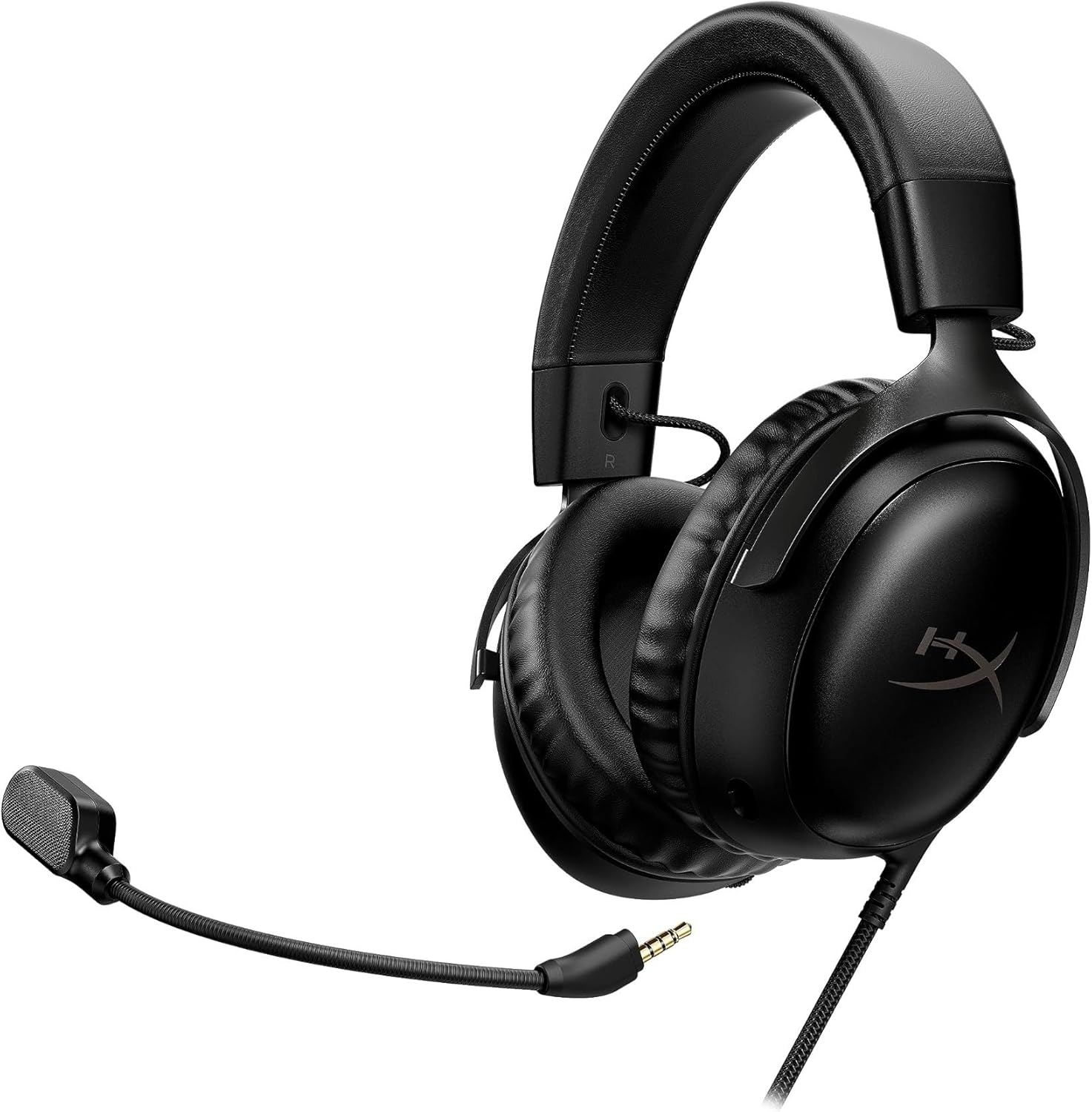 HyperX Cloud III – Wired Gaming Headset, PC, PS5, Xbox Series X S, Angled 53mm Drivers, DTS, Memory