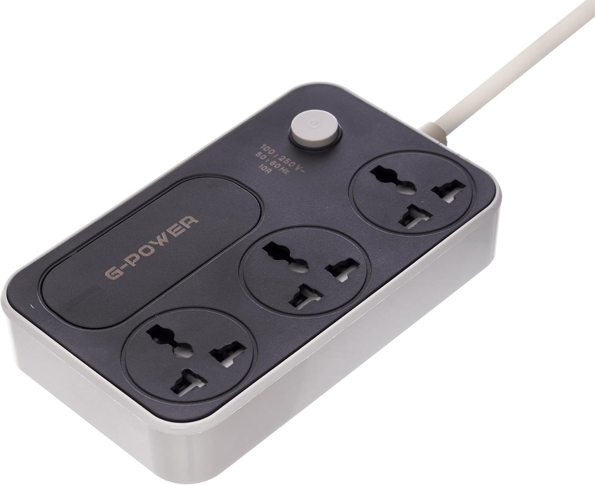 G-Power WS344 3-Outlet Power Strip Surge Protector