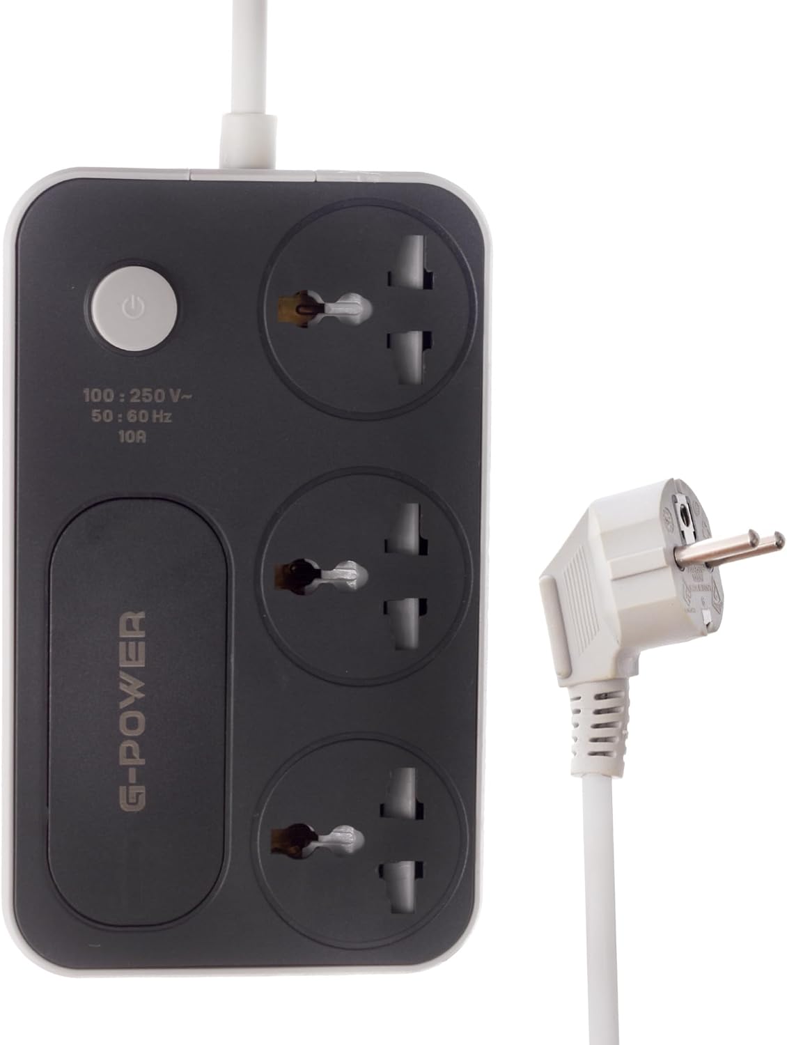 G-Power WS344 3-Outlet Power Strip Surge Protector