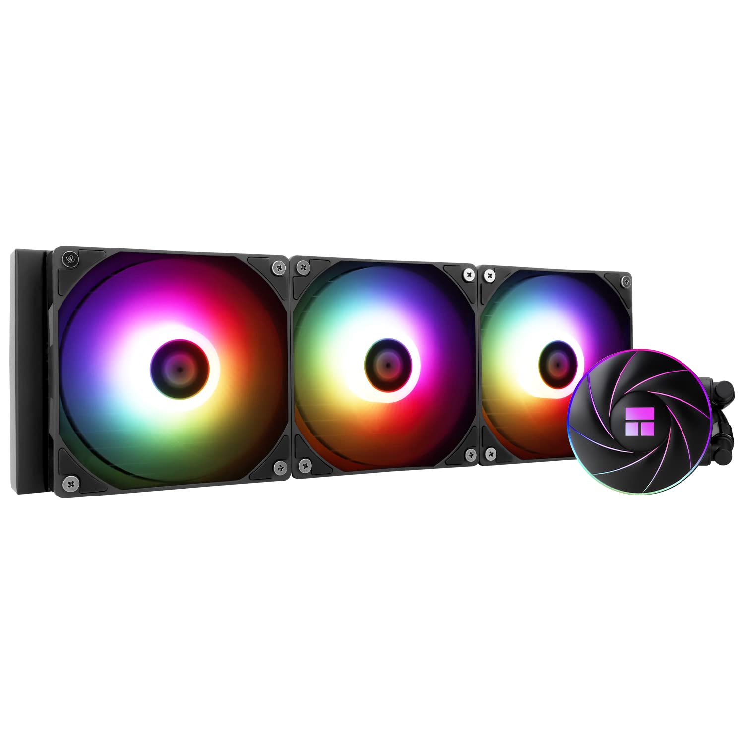 THERMALRIGHT AQUA ELITE 360 BLACK ARGB CPU Liquid Cooling Cooler, 360mm, 120mm PWM Fan, S-FDB Bearin