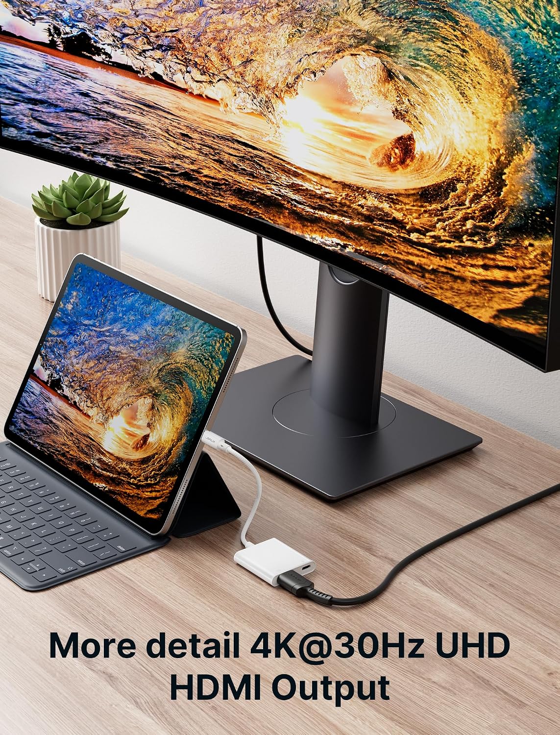 JSAUX USB C to HDMI 4K PD Charger Adapter