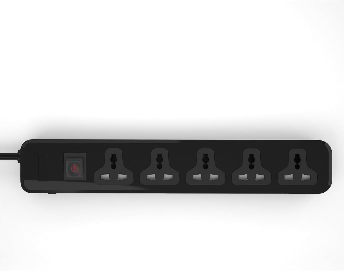 iLOCK Power Strip 5 Universal Outlets 2 Meter