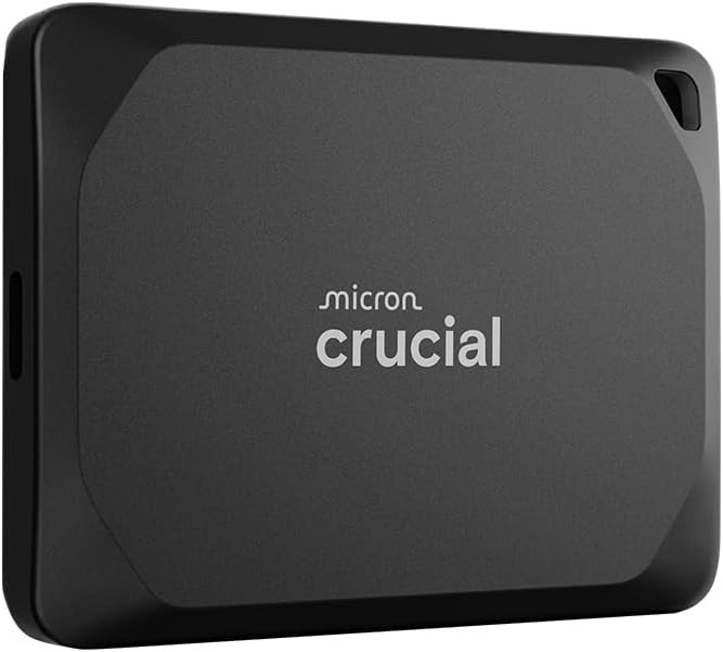 Crucial X10 Pro 2TB Portable SSD, Up to 2100MB/s Read, 2000MB/s Write, USB 3.2 USB-C, External Solid
