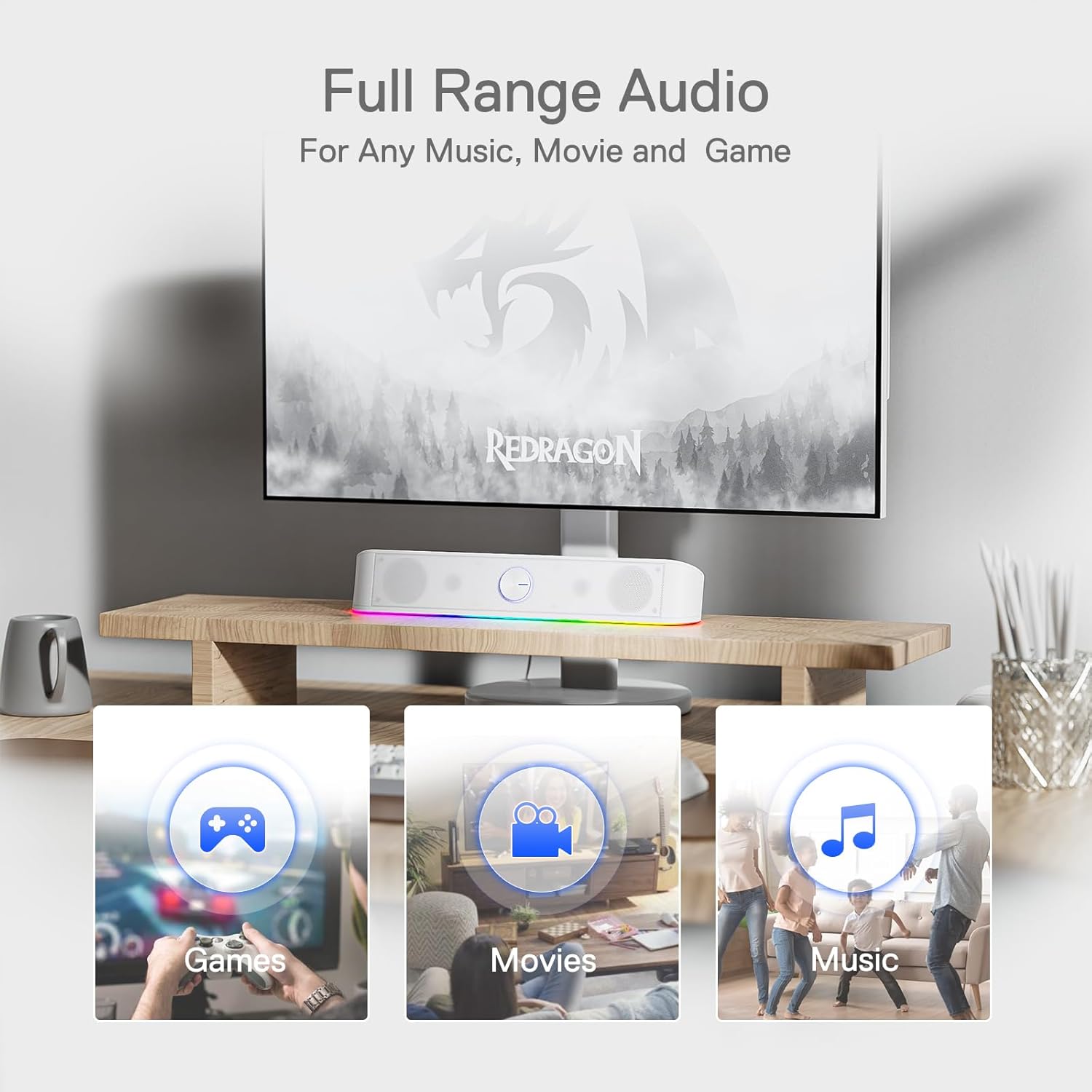 Redragon GS560 RGB Desktop Soundbar