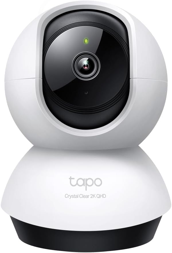 Tapo TP-Link C220 Pan/Tilt Smart AI 2K 4MP QHD 1440p Home Security Wi-Fi Camera Alexa & Google Assis