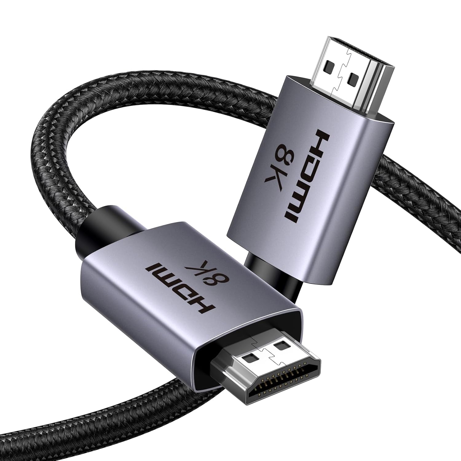 UGREEN HDMI 2.1 Cable 3M Certified Ultra High Speed 48Gbps 8K 4K@120Hz 144Hz 240Hz Video Cord Support eARC HDR VRR Dolby Vision Atmos HDCP 2.3 Compatible with PS5 Xbox Laptop PC TV Soundbar Monitor