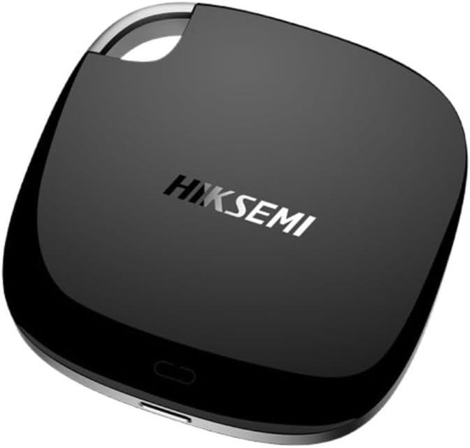 Hikvision HIKSEMI ESSD-T100 1024GB Portable External SSD - Black