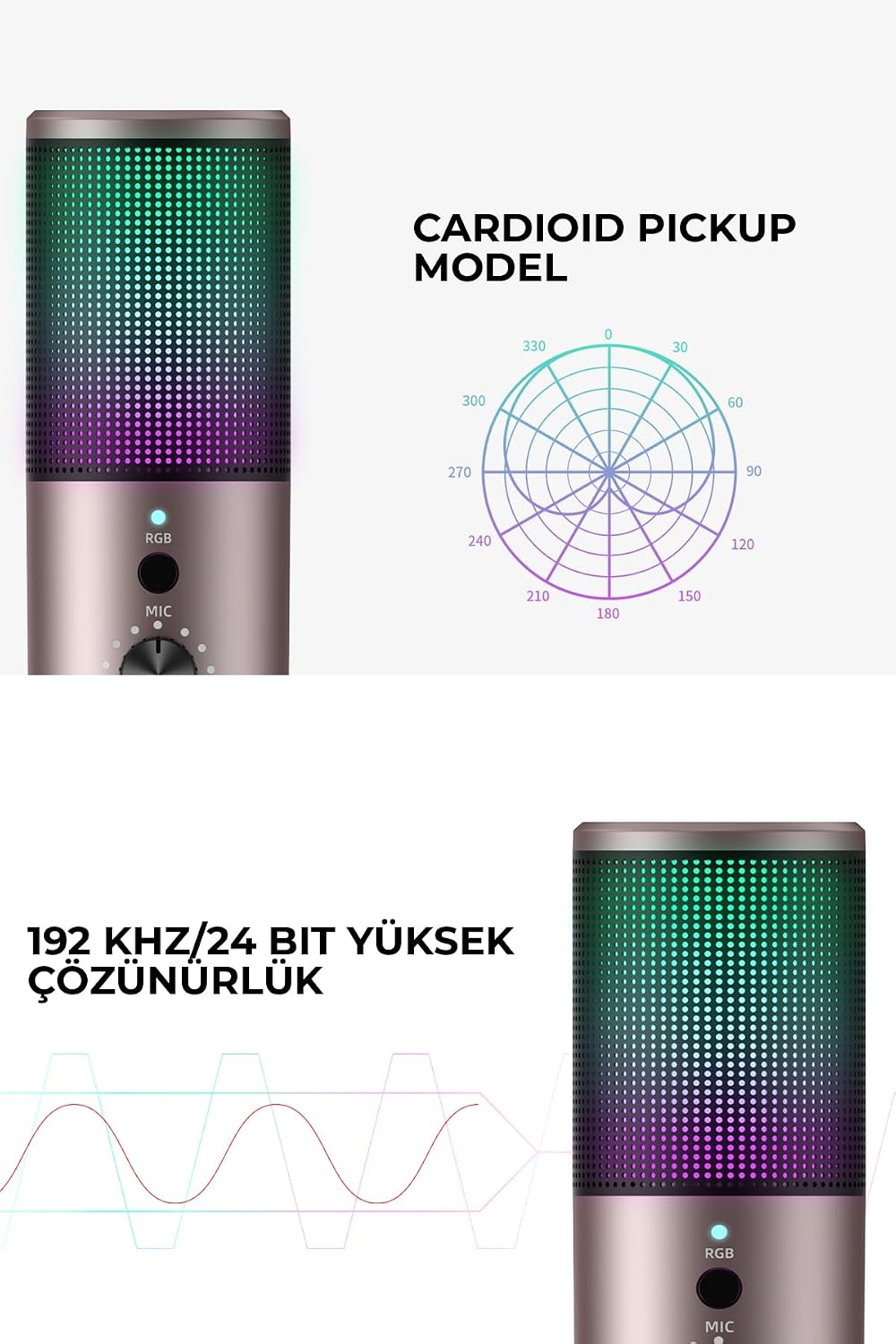 Havit GK61 RGB Gaming Microphone